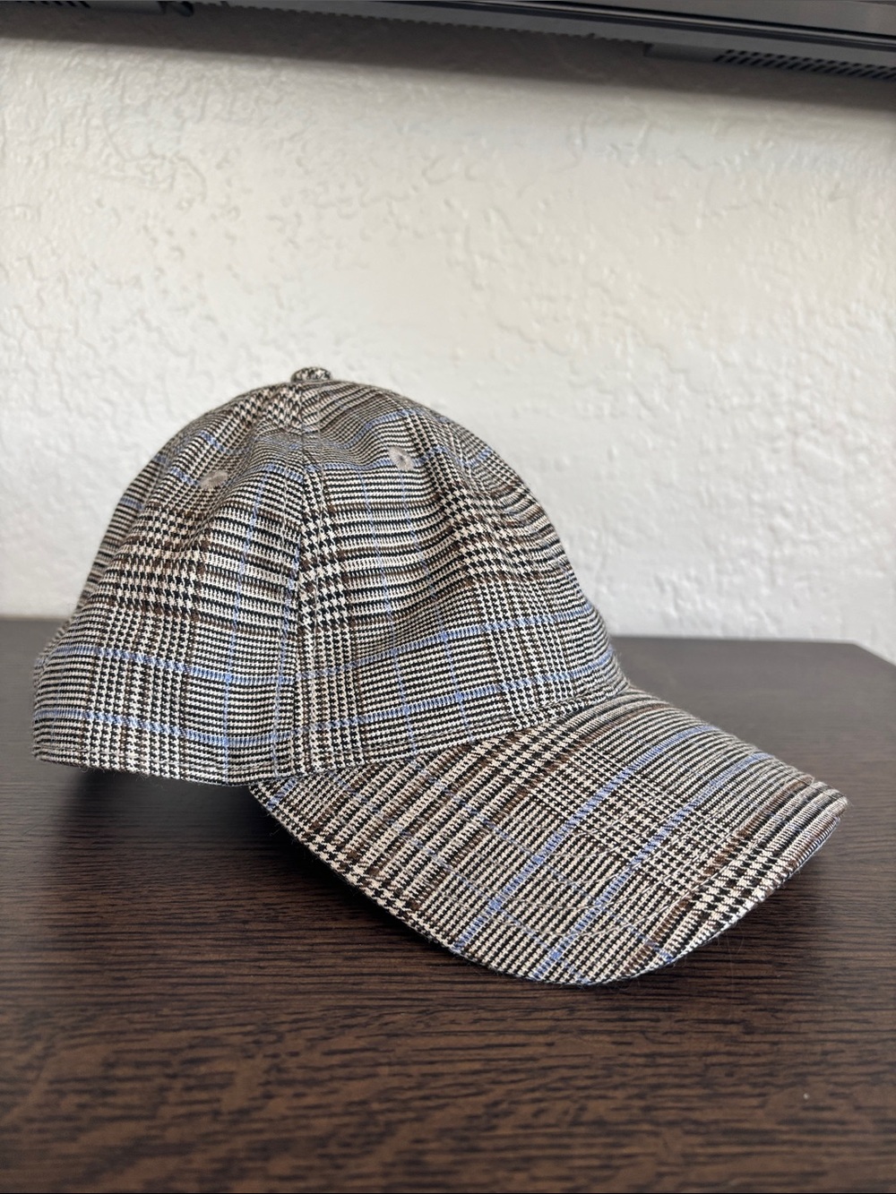 Madewell Wool BlendPlaid Pattern Baseball Cap - Brown/Gray